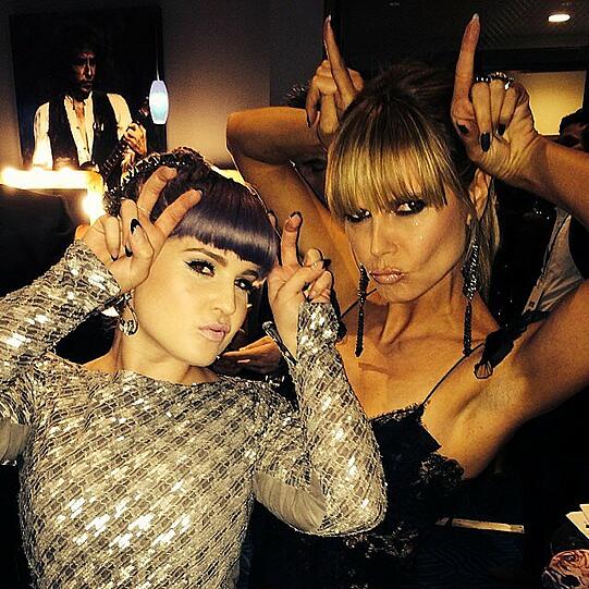 Zwei Teufel... aber zwei hübsche Teufel: Kelly Osbourne und Heidi Klum