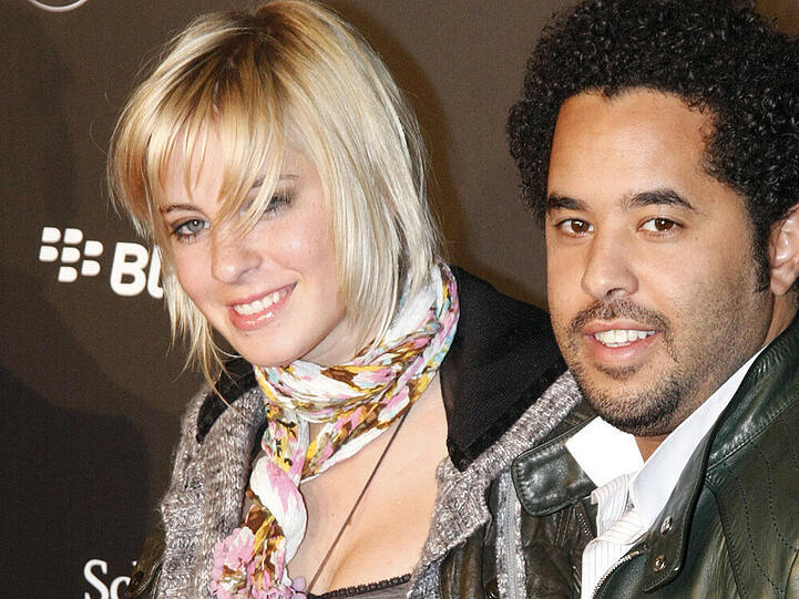 Ein Bild aus glücklichen Tagen: Jasmin Weber und Adel Tawil auf der Fashion Week Berlin 2009