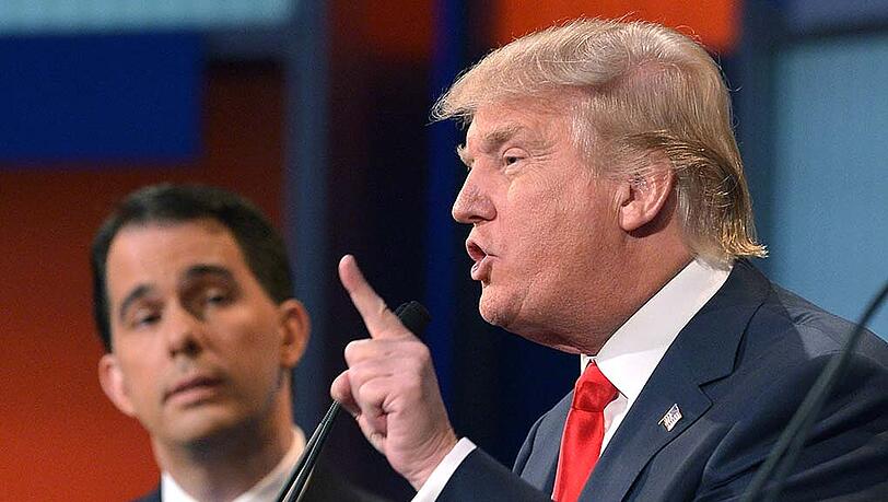Donald Trump teilte bei der TV-Debatte ordentlich aus. Donald Trump teilte bei der TV-Debatte ordentlich aus.
