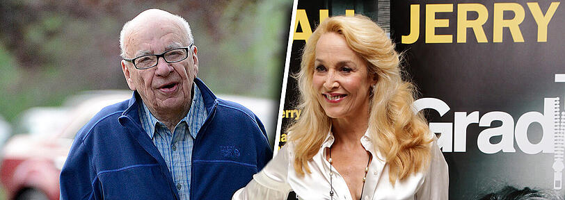 Rupert Murdoch und Jerry Hall sind das neue Liebes-Paar der High Society.