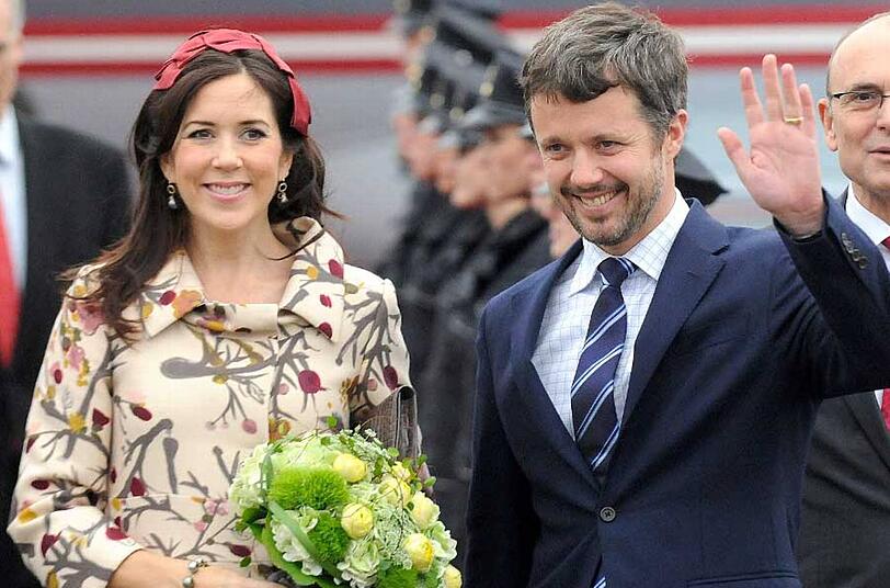 Kronprinz Frederik und Kronprinzessin Mary aus Dänemark bei einem Besuch in Deutschland