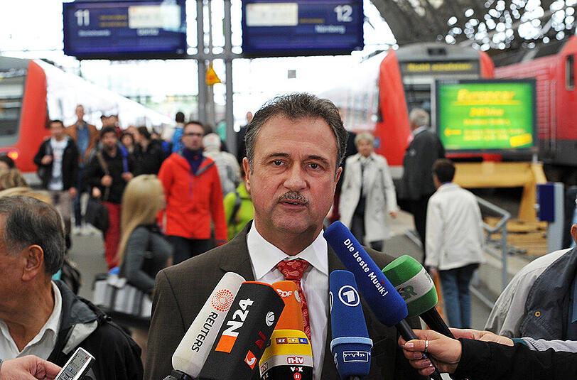 Claus Weselsky, der Chef der Lokführergewerkschaft GDL, kann sich ab Montag eine siebentägige Streikpause vorstellen.