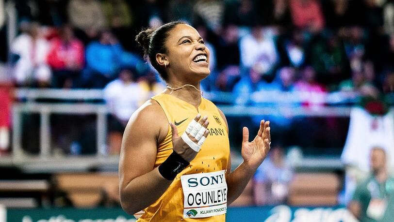 Yemisi Ogunleye ist die erste deutsche Olympiasiegerin im Kugelsto&szlig;en seit 1996.
