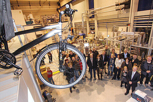 Was ein Qualitäts-Fahrrad alles aushalten muss, bevor es als unbedenklich eingestuft wird, erfuhren die Besucher der LGA.
