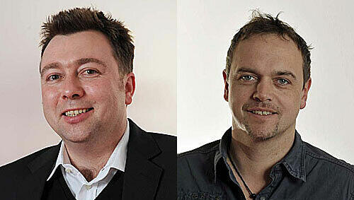 AZ-Redakteure Gunnar Jans (l.) und Michael Schilling AZ-Redakteure Gunnar Jans (l.) und Michael Schilling