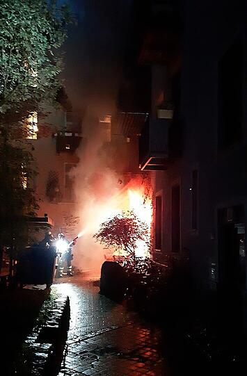 In der Nacht auf Mittwoch brannte ein Blumenladen im Westend.