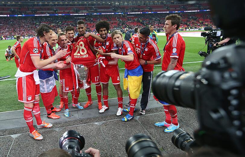 Tränen, Jubel, Emotionen: Der deutsche Meister FC Bayern hat die Champions League gewonnen. Hier gibt's die Bilder der Freude aus Wembley