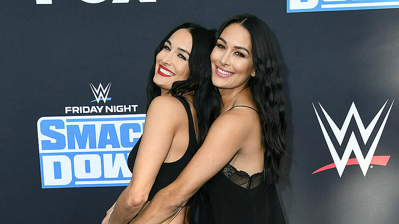 Die Zwillinge Nikki (l.) und Brie Bella brachten fast zeitgleich ein Baby zur Welt.