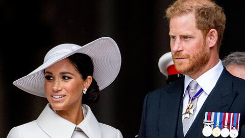 Prinz Harry und Herzogin Meghan waren mit ihren Kindern in Großbritannien.