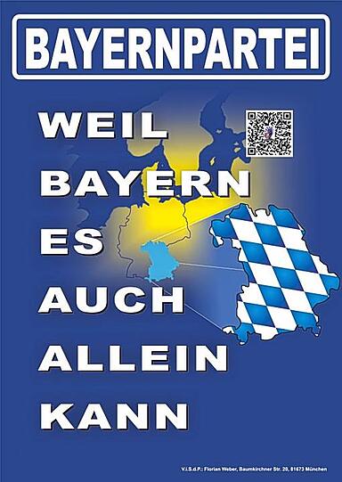 Angelehnt an den Bestseller von Wilfried Scharnagl - aber im Gegensatz zur CSU tritt die BP auch offen für die Eigenstaatlichkeit ein.