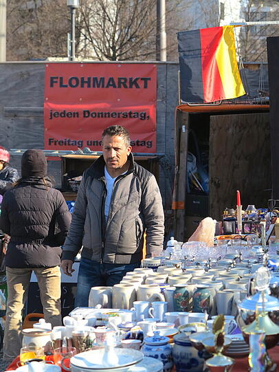 So war der Flohmarkt am Donnerstag im Westend. Die Fotos von Djordje Matkovic.