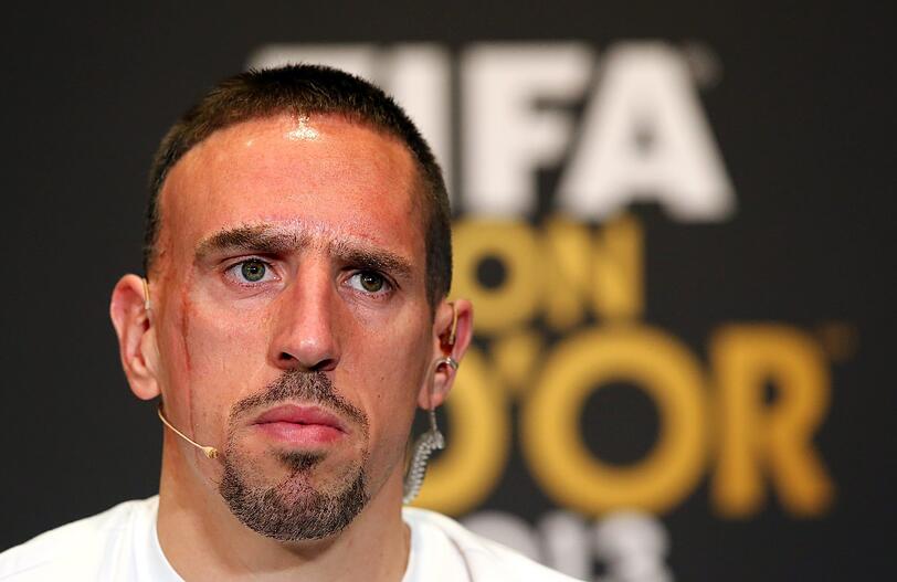 Enttäuscht, weil nur Dritter: Bayerns Franck Ribéry.