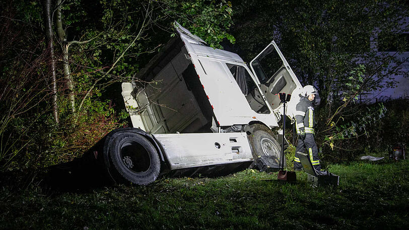 Bilder vom Unfallort in Neukirchen.