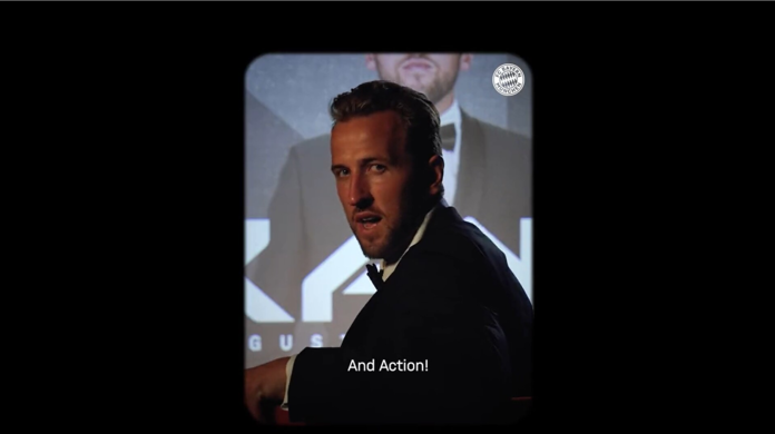 Im Filmtheater am Sendlinger Tor drehte der FC Bayern einen Clip zum Wechsel von Harry Kane.