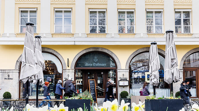 Das Delikatessenhaus Dallmayr in der Dienerstraße.