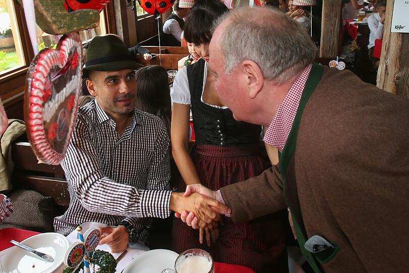 Pep Guardiola und Uli Hoeneß