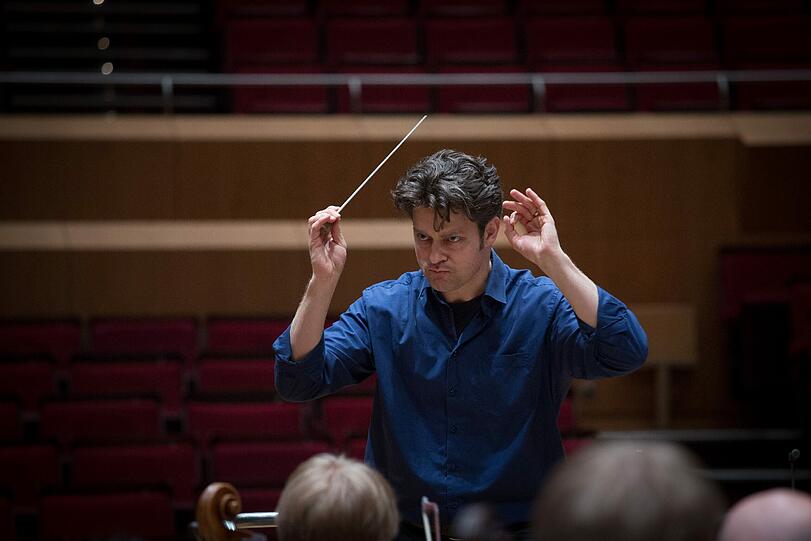 Joseph Bastian bei einer Probe im Gasteig.