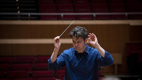 Joseph Bastian bei einer Probe im Gasteig.