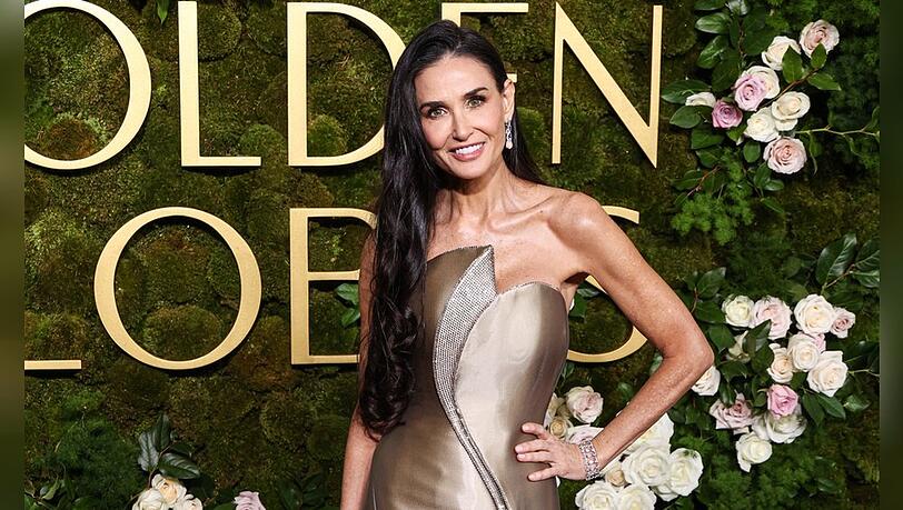 Demi Moore begeistert auch mit &uuml;ber 60 Jahren mit einer langen, gl&auml;nzenden Haarm&auml;hne.