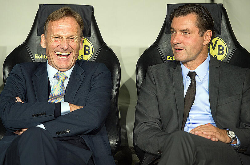BVB-Geschäftsführer Hans-Joachim Watzke und Sportchef Michael Zorc (rechts).