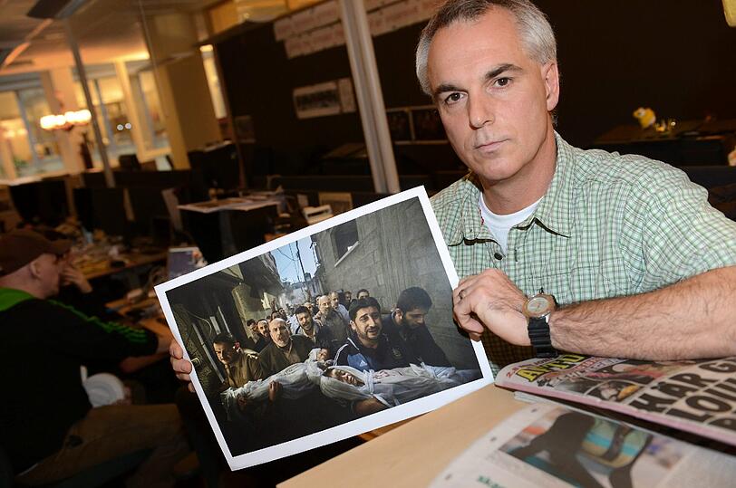 Der schwedische Gewinner Paul Hansen von 2012. Er reiste in den Gaza-Streifen und schoss das Foto für das schwedische Blatt &bdquo;Dagens Nyheter&ldquo;.
