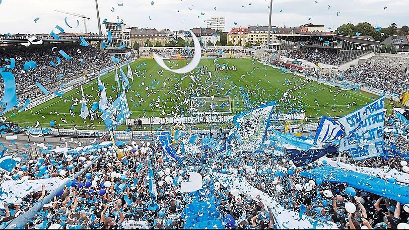 Natürlich die bevorzugte Spielstätte der Löwen-Anhänger: Das Grünwalder Stadion in Giesing.