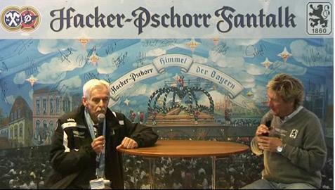 Dieter Schneider im Hacker Pschorr Fantalk Dieter Schneider im Hacker Pschorr Fantalk