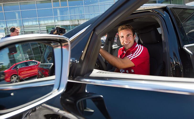 Für Neuzugang Mario Götze gab?s auch einen Q 7.