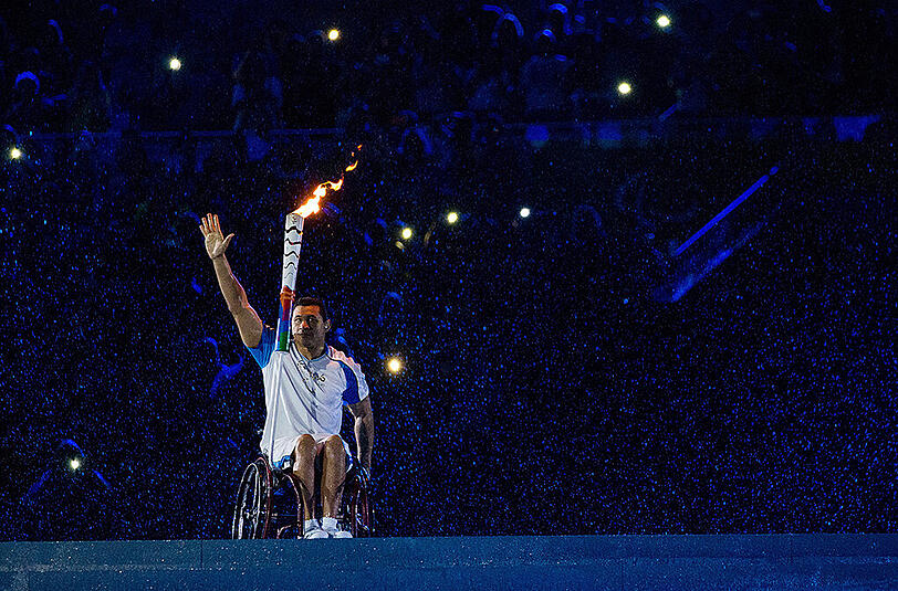 Die Bilder der emotionalen Eröffnungsfeier der paralympischen Spiele in Rio.