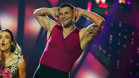 Michael "Mimi" Kraus auf dem Tanzparkett von "Let's Dance".