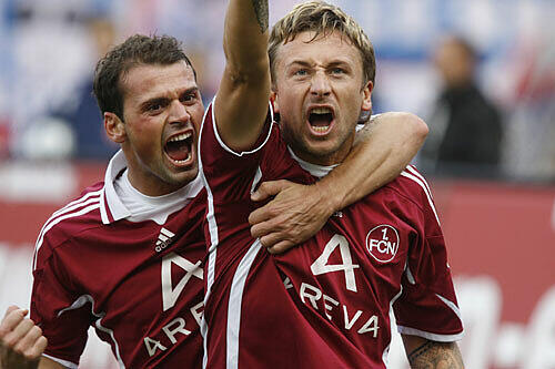 FCN-Eidgenossen als Siegaranten: Albert Bunjaku (links) und Daniel Gygax.