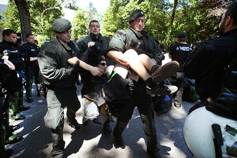 G7 Gipfel Demonstration Polzei