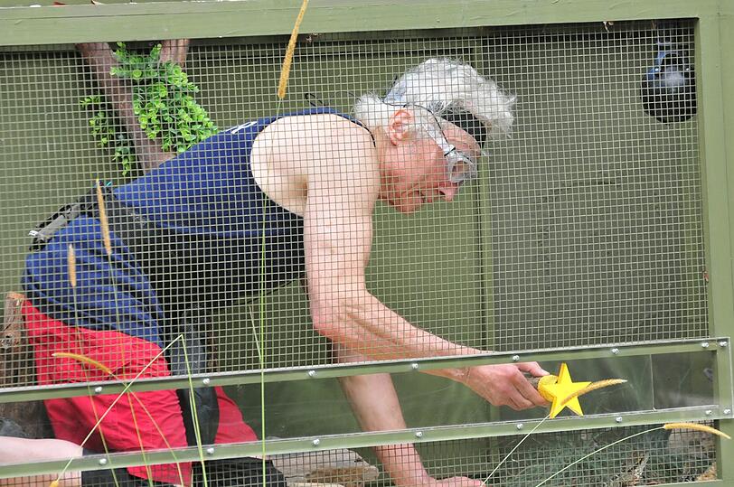Peter Orloff holt alle fünf Sterne in den Reptilien-Kammern.