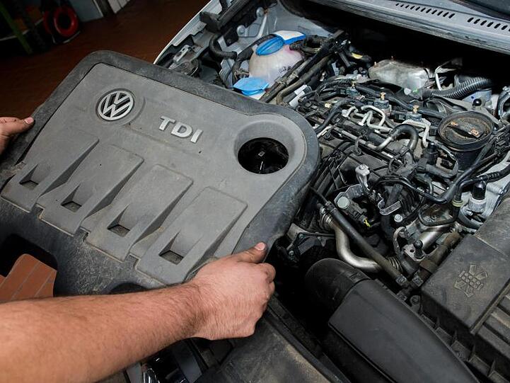 Ein vom Abgas-Skandal betroffener VW-Dieselmotor vom Typ EA189.