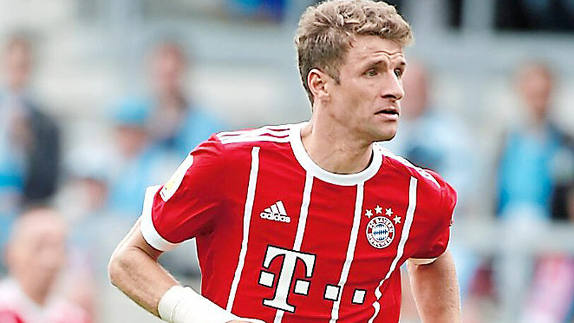 THOMAS MÜLLER: Note 4. Durfte sein 400. Pflichtspiel für die Bayern bestreiten, Ancelotti ließ ihn wieder von Beginn an ran. Besonders in der ersten Halbzeit war Müller aktiv, hatte gute Ideen. Baute anschließend allerdings wie seine Kollegen ab. (Archivfoto)