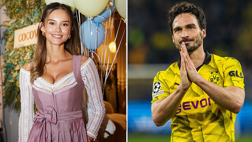 Nicola Cavanis trägt die Dirndl-Schleife rechts – sie ist also vergeben. Nicola Cavanis trägt die Dirndl-Schleife rechts – sie ist also vergeben.