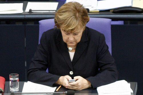Kann nur schlechte wirtschaftliche Nachrichten melden: Bundeskanzlerin Angela Merkel.