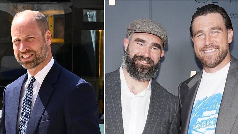 Prinz William war im Podcast von Travis und Jason Kelce zu Gast. Prinz William war im Podcast von Travis und Jason Kelce zu Gast.