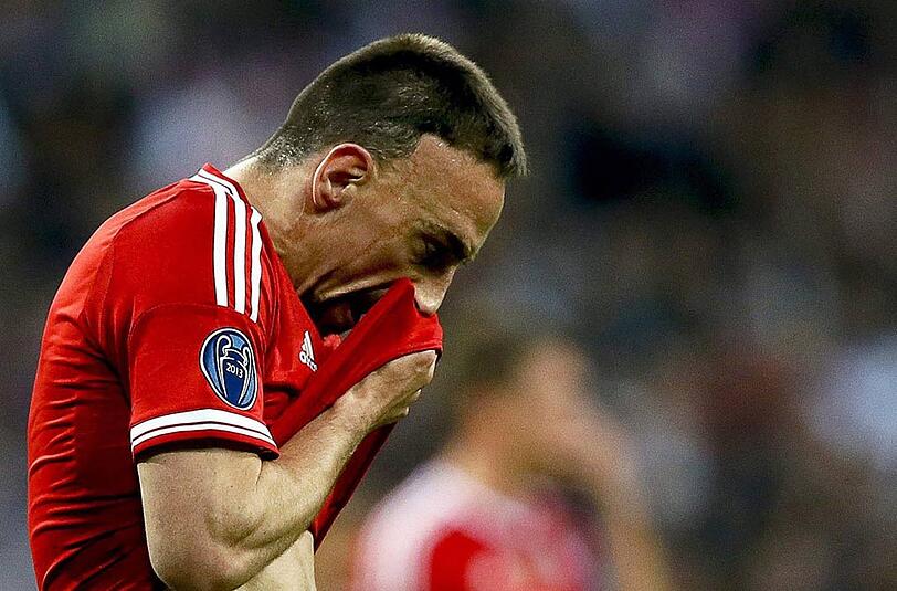 Außer Form: Franck Ribéry beim Spiel des FC Bayern München im Champions-League-Halbfinale gegen Real Madrid.