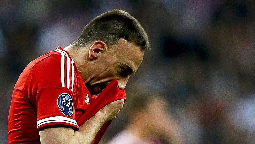 Außer Form: Franck Ribéry beim Spiel des FC Bayern München im Champions-League-Halbfinale gegen Real Madrid. Außer Form: Franck Ribéry beim Spiel des FC Bayern München im Champions-League-Halbfinale gegen Real Madrid.
