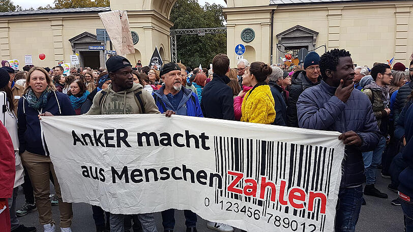 Eindrücke von der Demonstration "Jetzt gilt's" am Odeonsplatz in München.