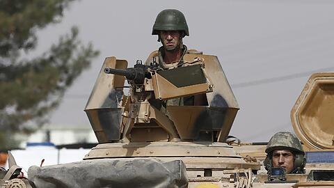 Türkische Soldaten an der Grenze zu Syrien. Foto: Sedat Suna