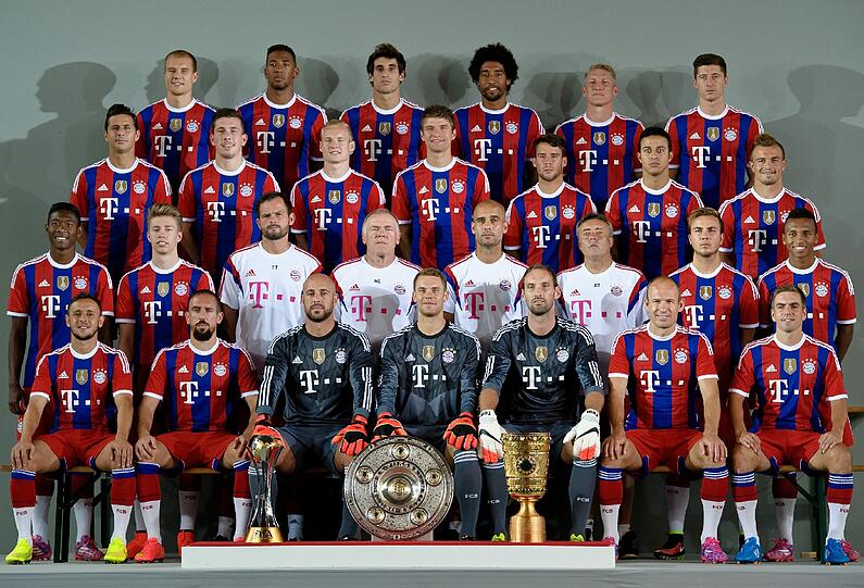 Bilder vom offiziellen Fototermin der Bayern.