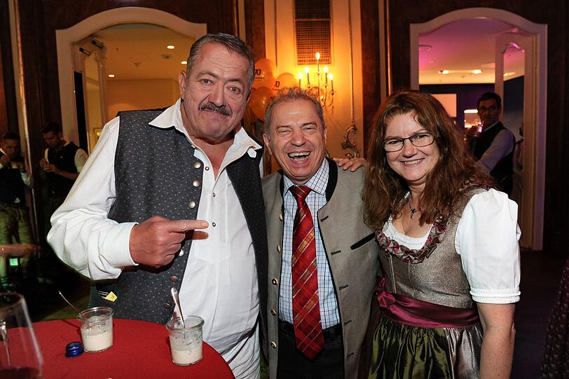 Joseph Hannesschläger mit Günther Sigl und Frau Doris