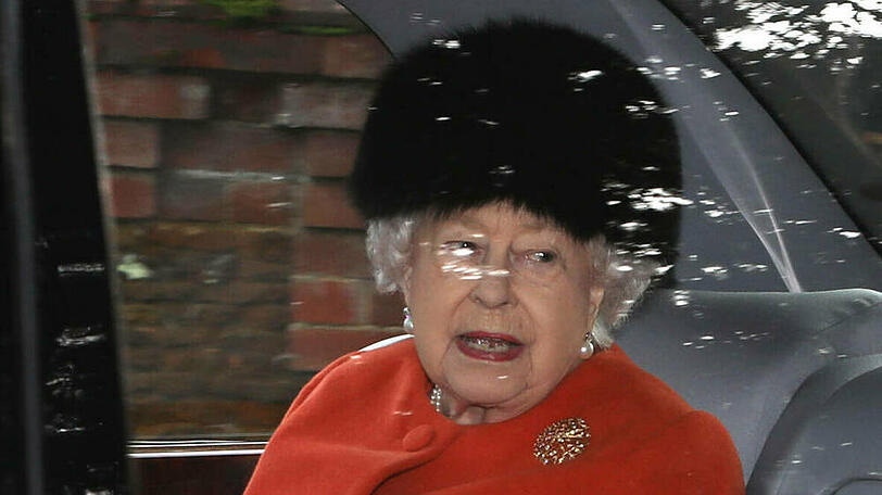Queen Elizabeth II. am vergangenen Sonntag auf dem Weg zum Gottesdienst.