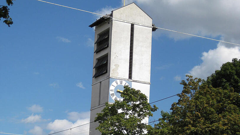 Der Glockenturm von St. Philippus. Der Glockenturm von St. Philippus.