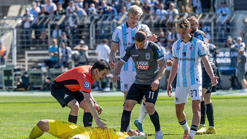 Blieb zwischenzeitlich bewusstlos liegen: Thomas D&auml;hne.