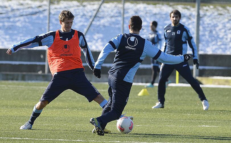 Die Löwen im Trainingslager in Brescia.