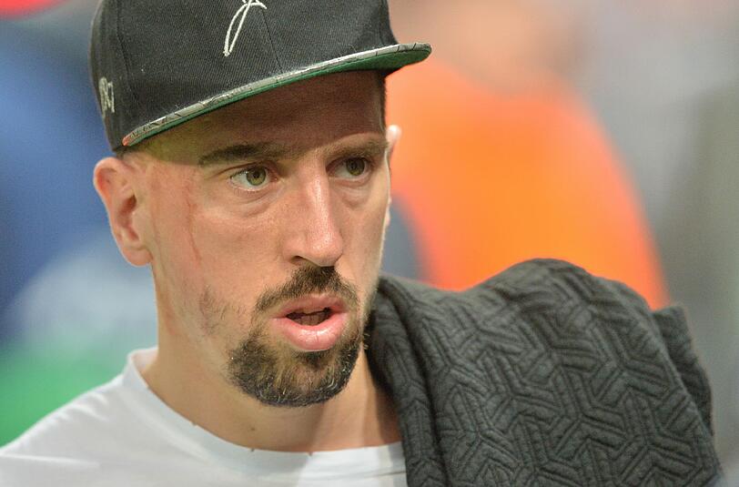 Im Viertelfinale der Champions League nur Zuschauer: Franck Ribéry.