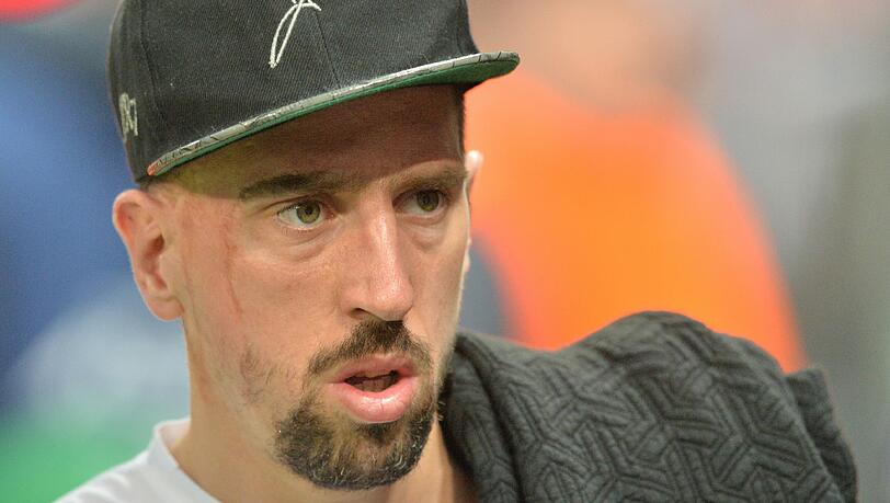 Im Viertelfinale der Champions League nur Zuschauer: Franck Ribéry. Im Viertelfinale der Champions League nur Zuschauer: Franck Ribéry.